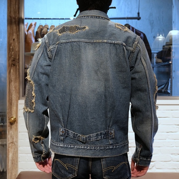 Studio D'Artisan "Noragi Boro" Selvedge Type 1 Jacket (size 42) - Picture 8 of 10